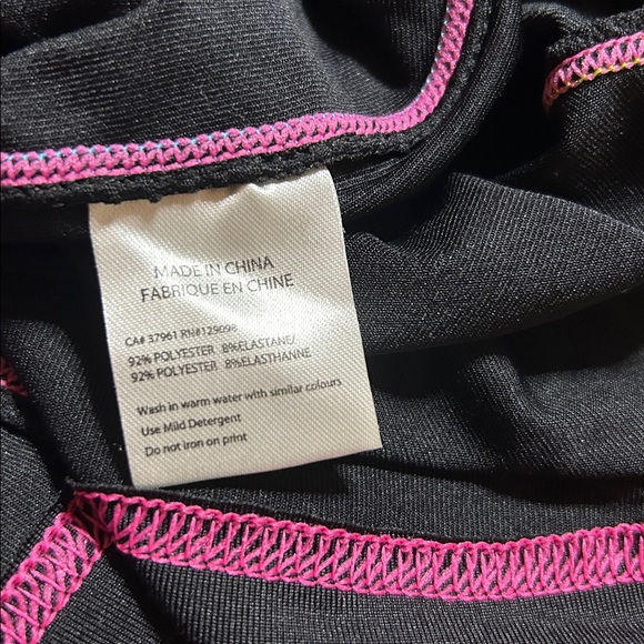 Diadora Black Pink Neon Hooded‎ Workout Hoodie XL - Picture 10 of 12